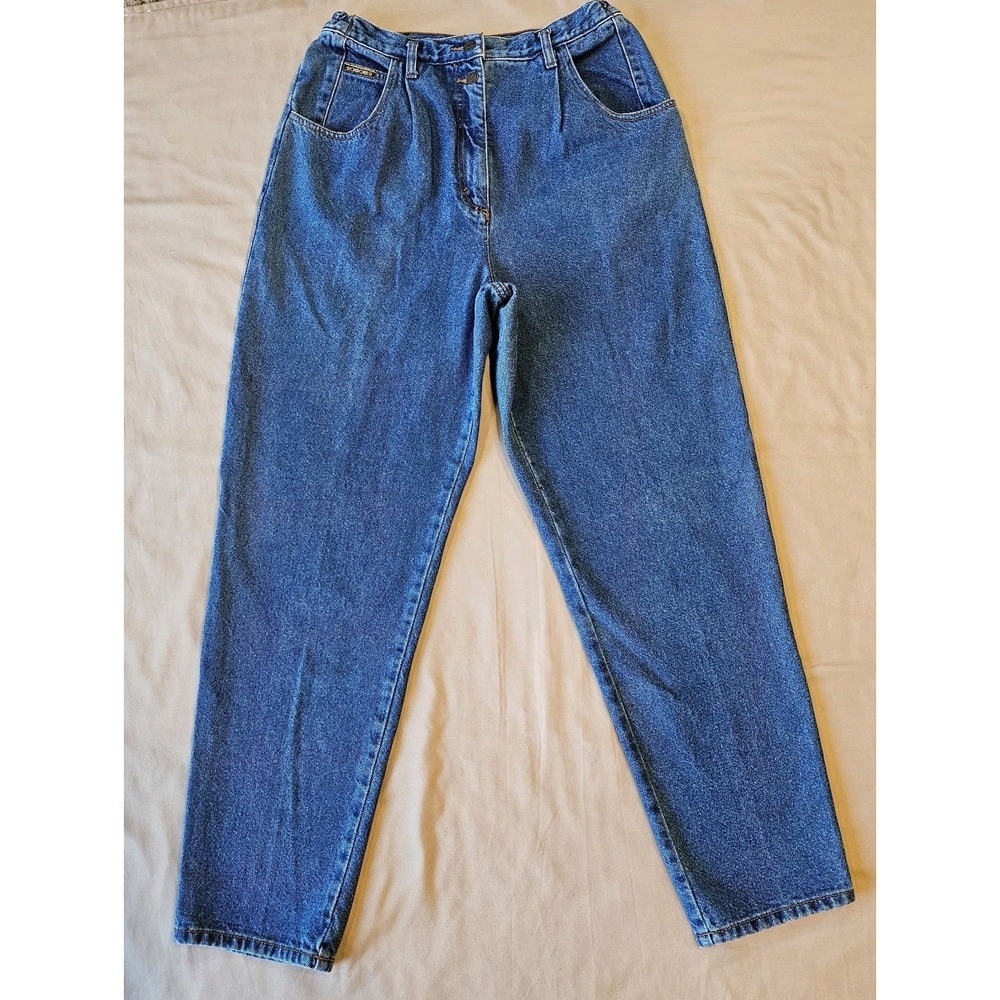Cherokee 80s Vintage High Waist Pleated Front Mom Jeans Cotton Size12‎